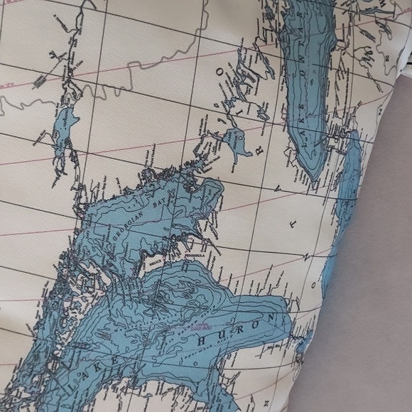 PillowMap.Com Great Lakes Map Pillow - 22" Long X 12.5" High - Picture 6 of 12